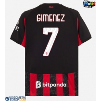 Moški Nogometni dresi AC Milan Santiago Gimenez #7 Domači 2025-26 Kratek Rokav
